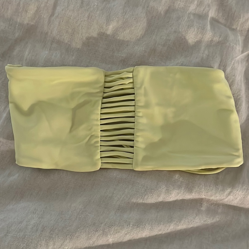 Mikoh swimwear yellow bikini top